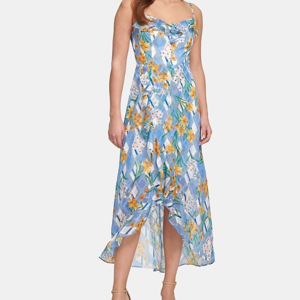 Kensie High Low Ruffle Dress 2